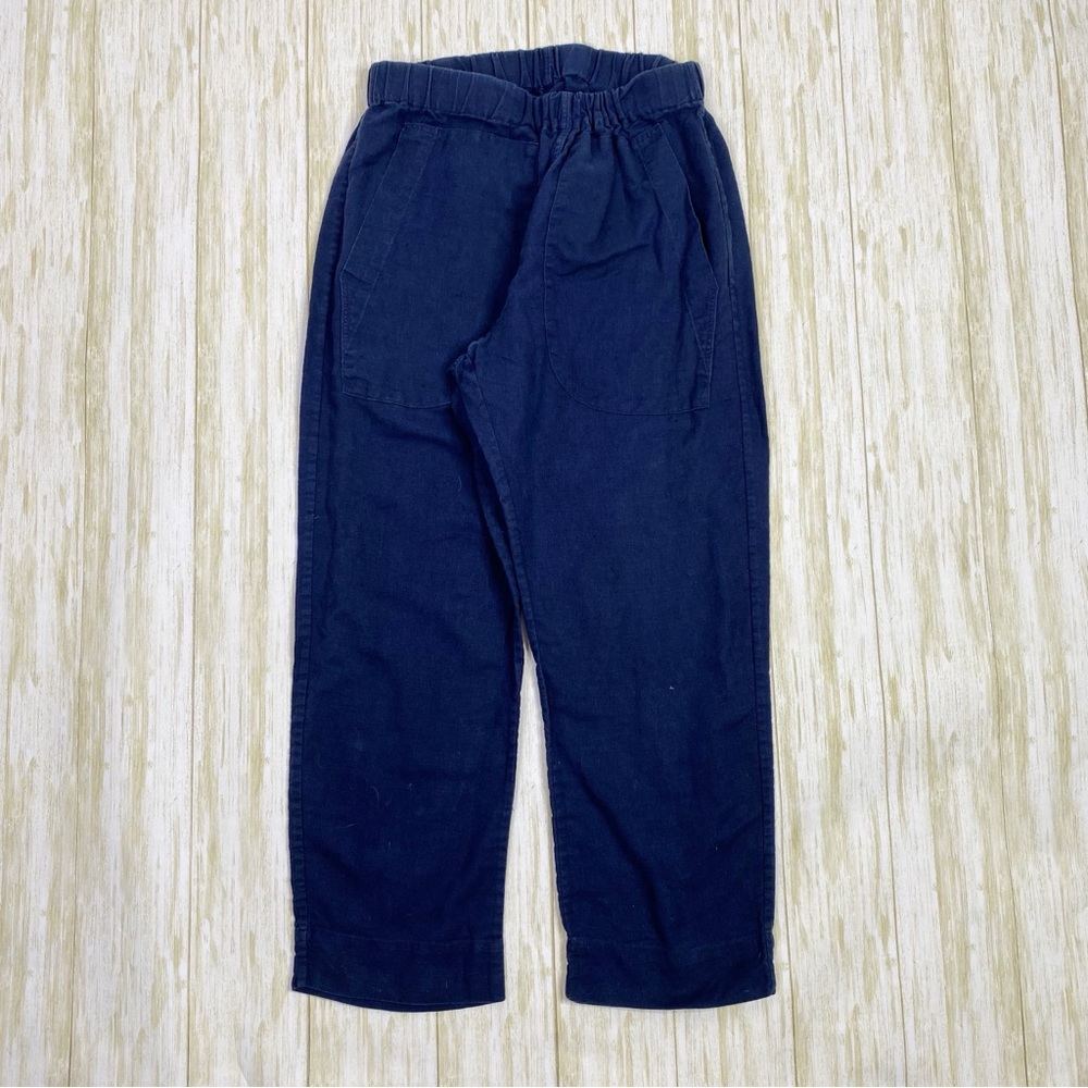Fabiana Pigna Blue Linen Blend Forma Pants - Picture 5 of 9